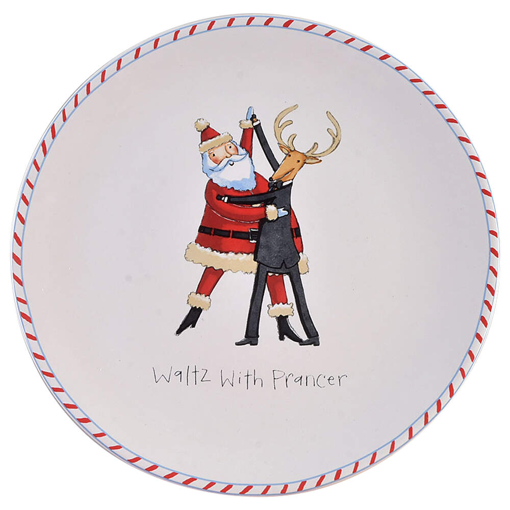Christmas Dance Salad Plate by Certified International-1