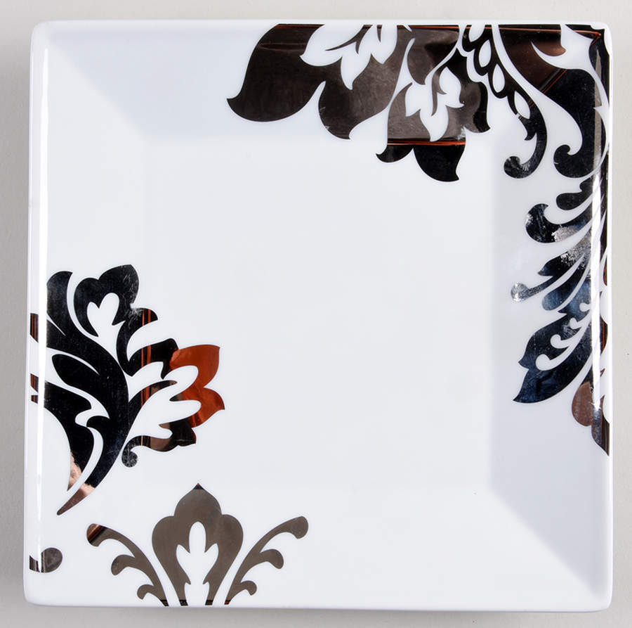 Whiteware Silver Salad Plate by The Cellar (China)-1