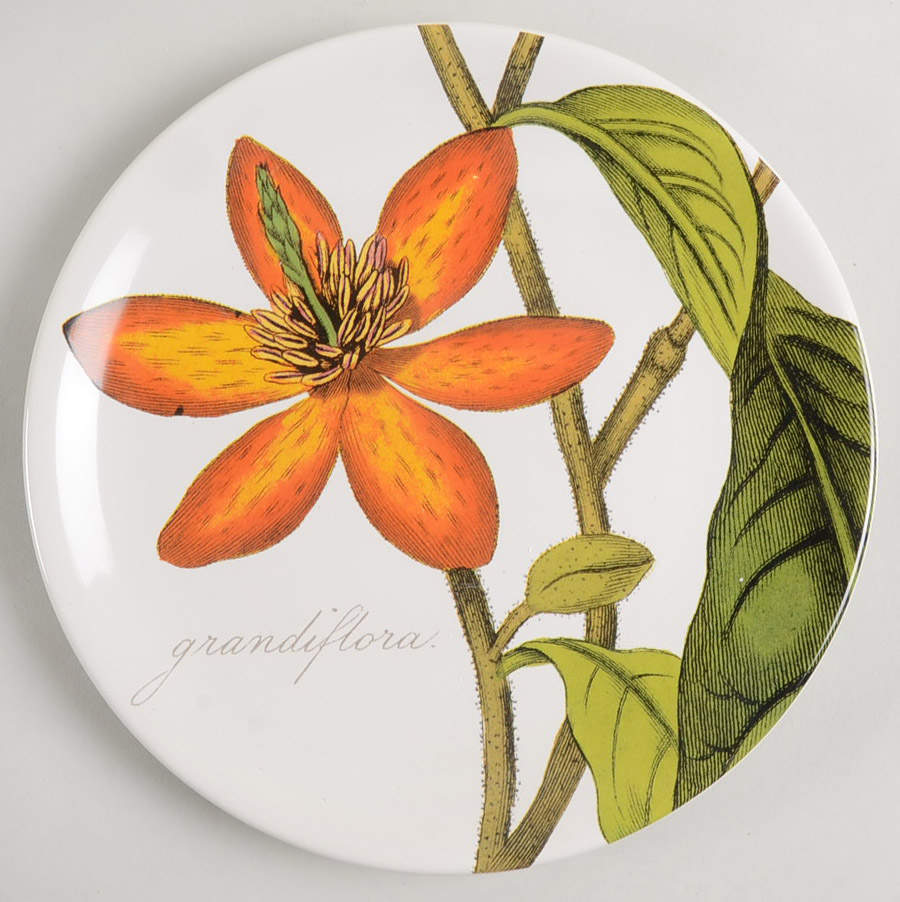 Botanical Floral Salad Plate by Certified International-1