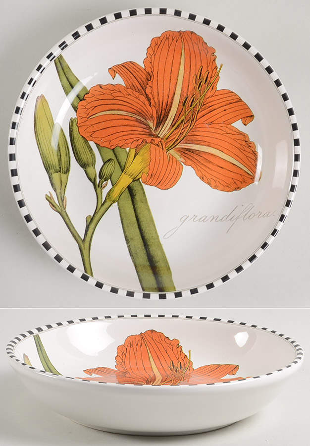 Botanical Floral 9" Soup/Pasta Bowl by Certified International-1