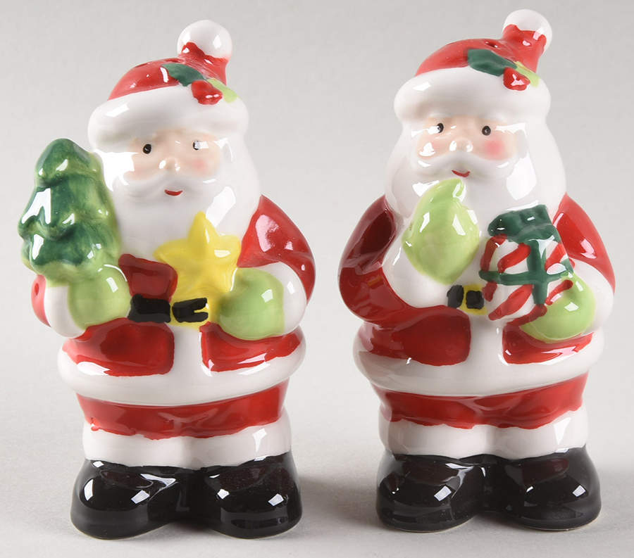 Holiday Magic Santa Figural Salt & Pepper Set by Certified International-1