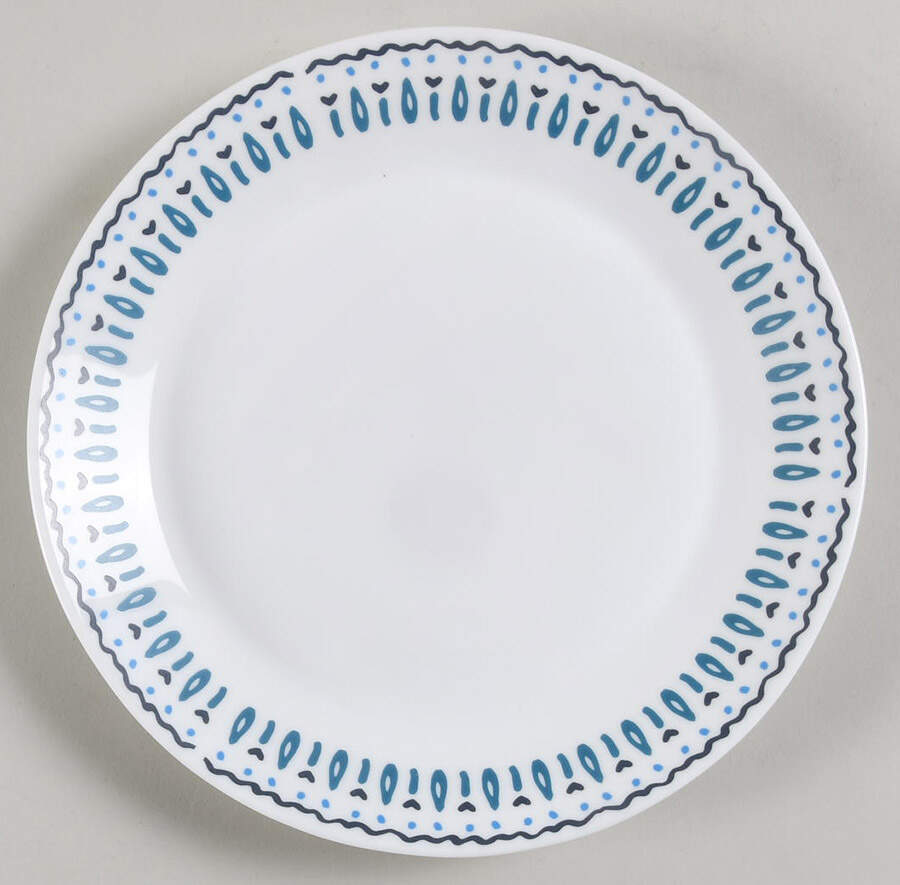 Azure Medallion Salad Plate by Corning Corelle-1