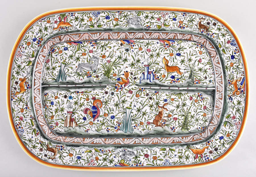 C461 23" Rectangular Serving Platter by Ceramicas de Coimbra-1