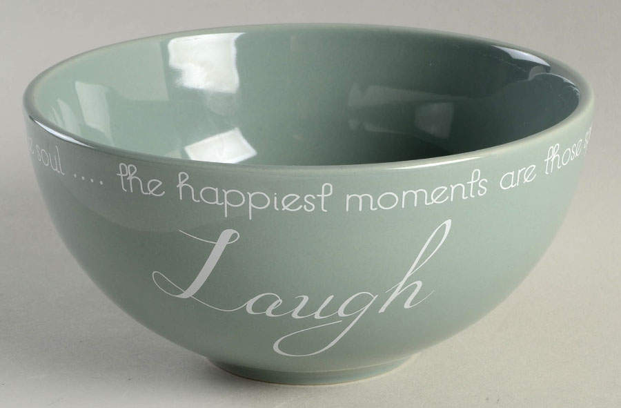 CIRCLES OF Love Green Coupe Cereal Bowl by Canterbury Potteries-1