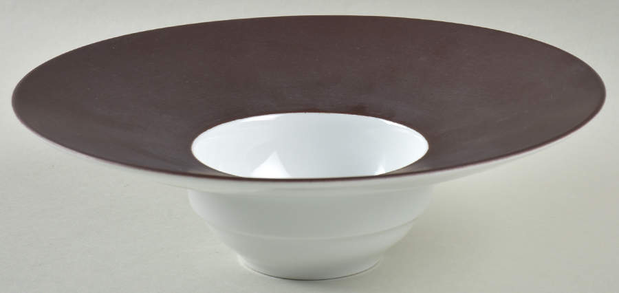 Horizon Satin Sepia Rim Soup Bowl by Jean Louis Coquet-1