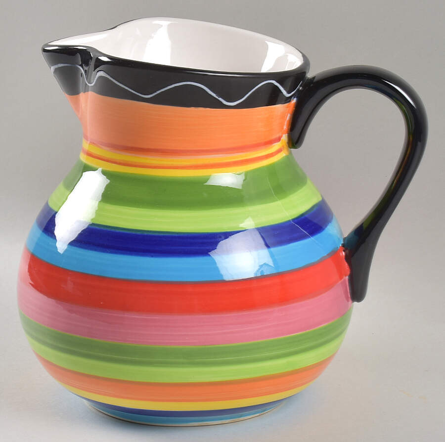 Serape Stripe 60 Oz Pitcher by Certified International-1