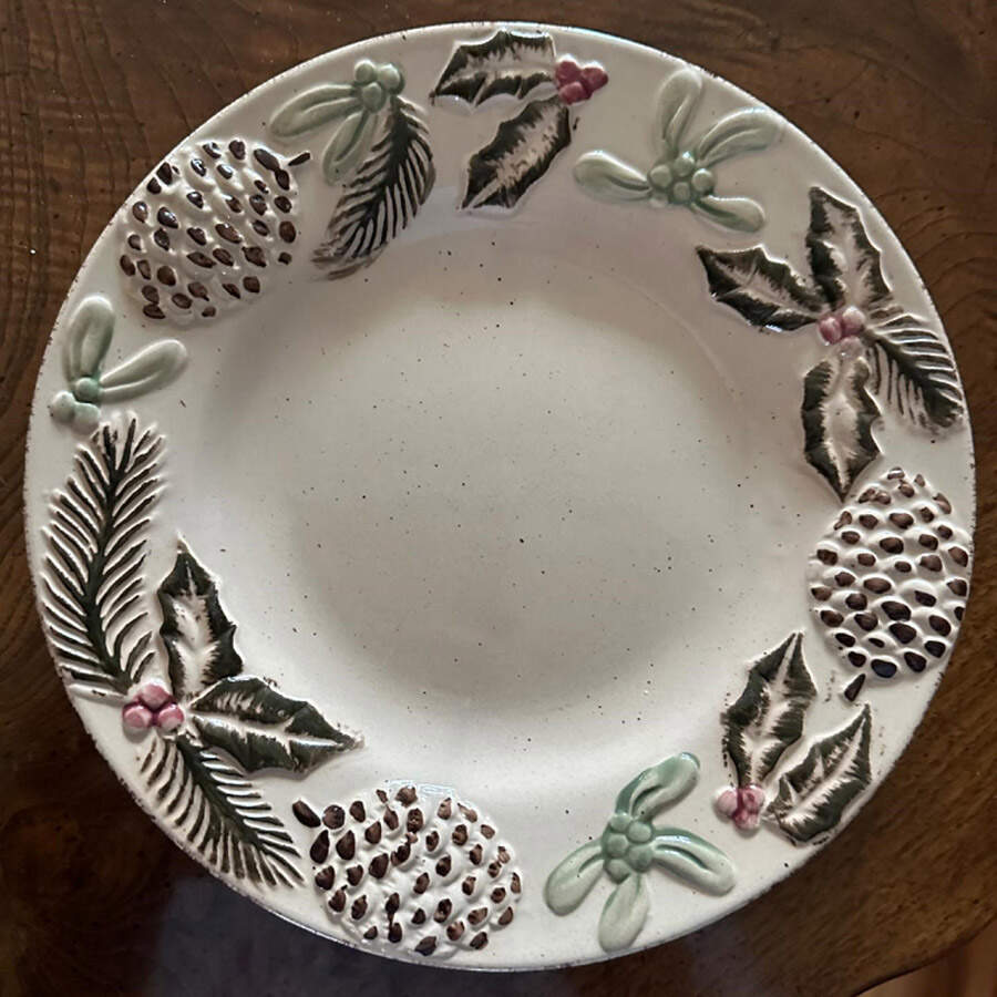 Winter Holiday Rim Cereal Bowl by Century China-1