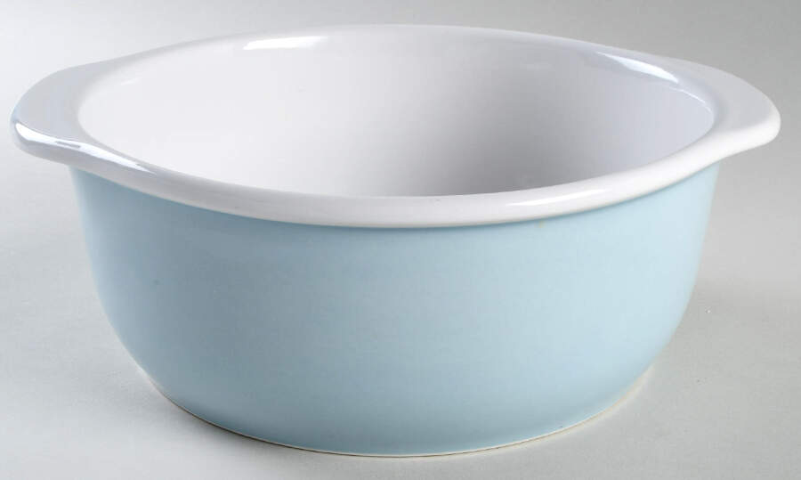 Light Blue 2.5 Qt Round Casserole No Lid by Corning Corelle-1