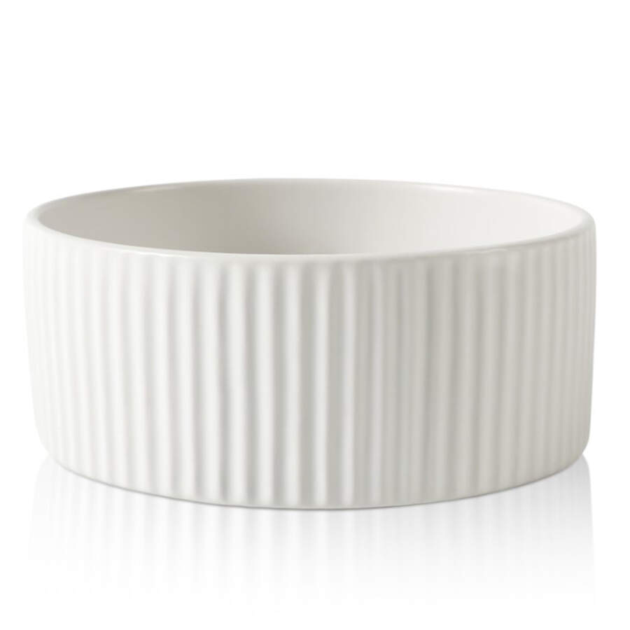 Lusso White Soup/Cereal Bowl by Christian Siriano New York-1