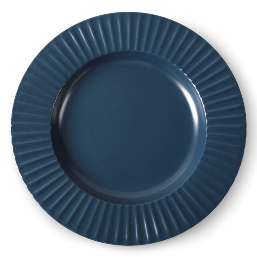 Lusso Ash Blue Dinner Plate by Christian Siriano New York-1