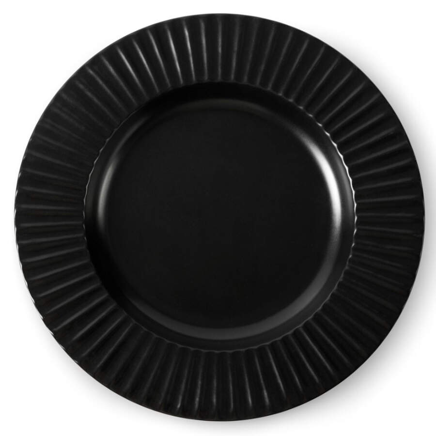 Lusso Black Dinner Plate by Christian Siriano New York-1