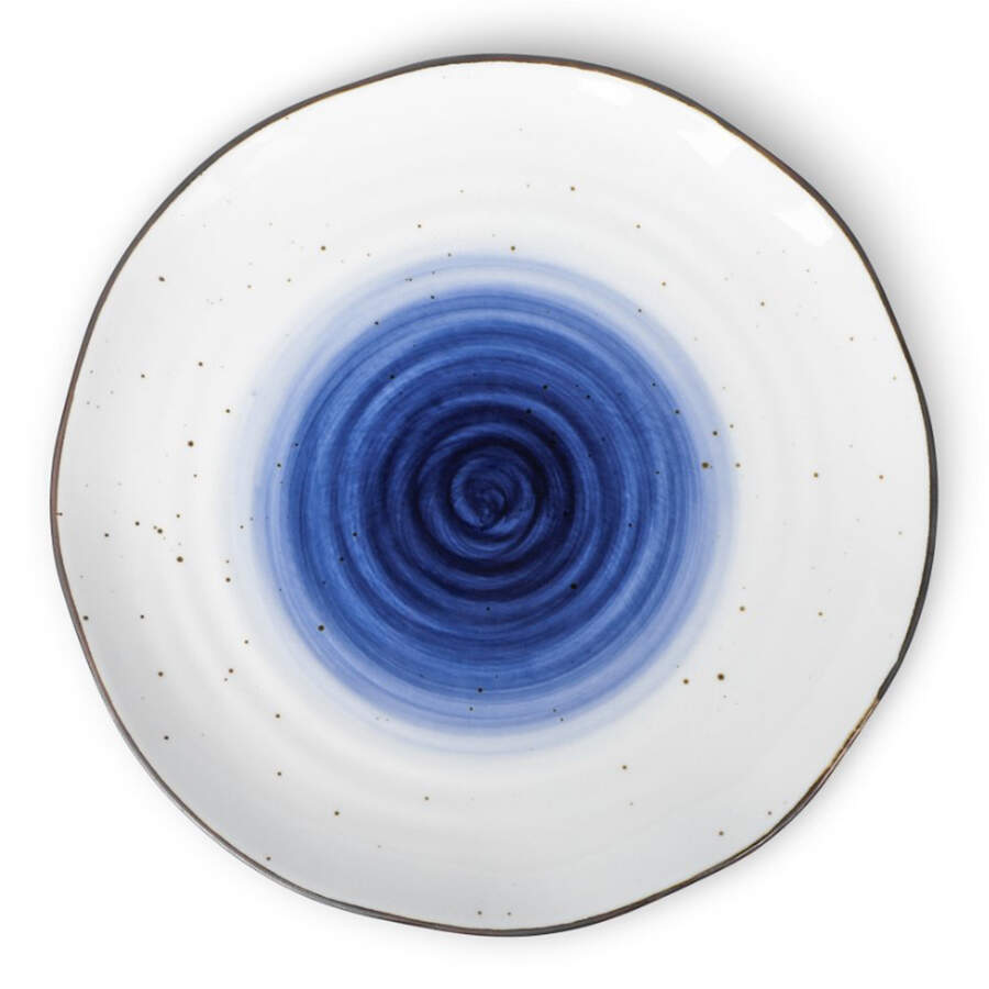 Luma Blue Dinner Plate by Christian Siriano New York-1