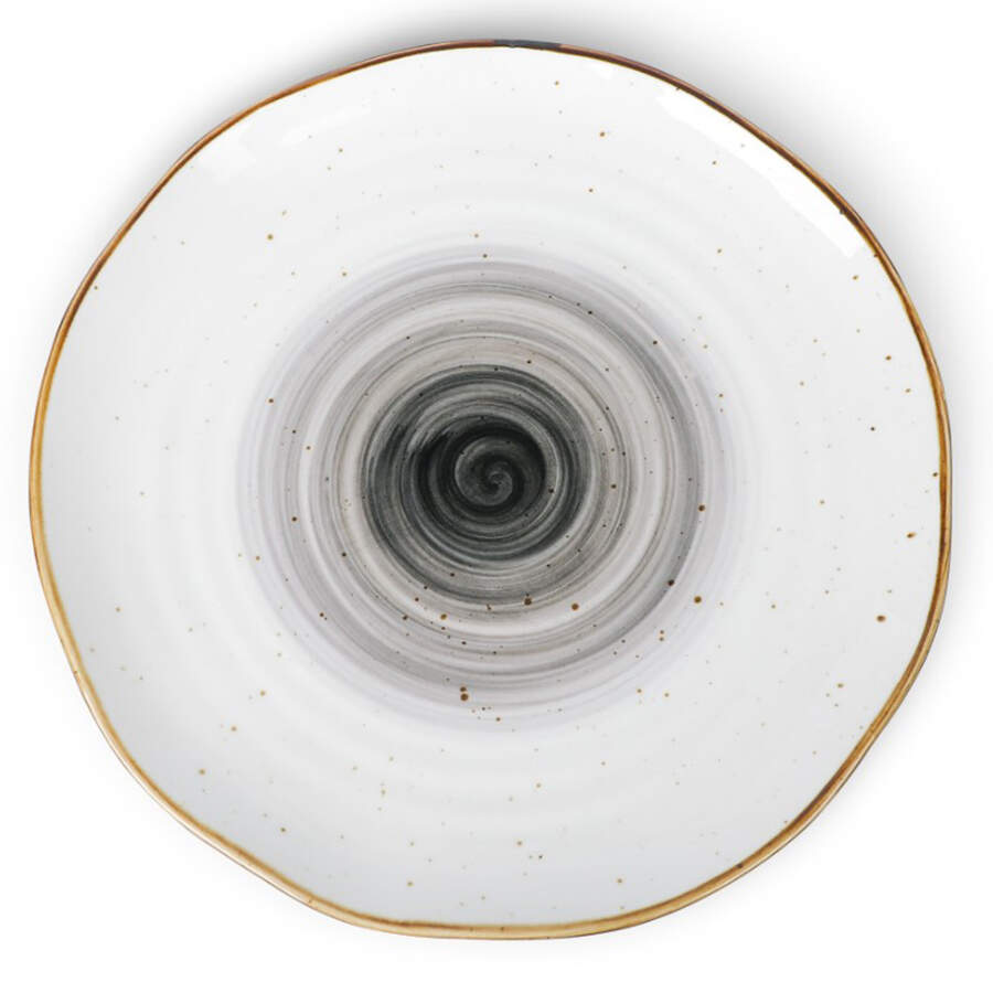 Luma Black Dinner Plate by Christian Siriano New York-1
