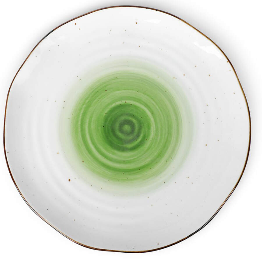 Luma Green Dinner Plate by Christian Siriano New York-1