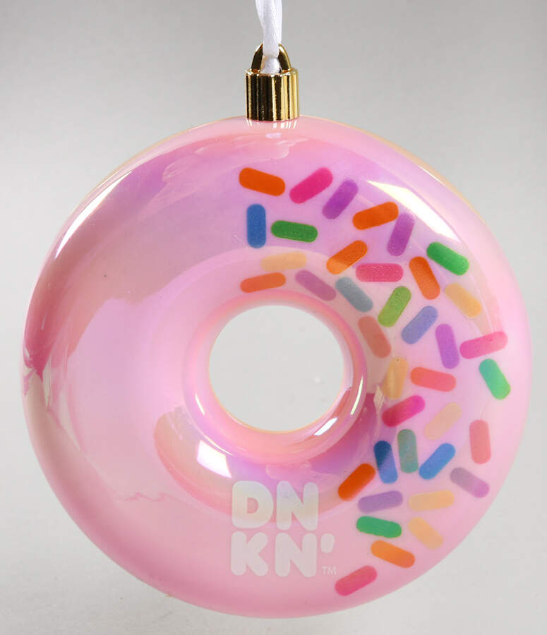 Dunkin Donut Ornaments Pink Frosted Donut - With Box by Dunkin Donuts-1