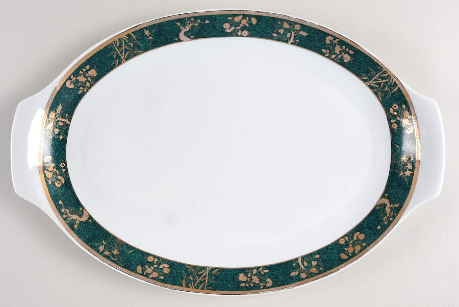 CI72 17" Oval Serving Platter by Cocema Fes Morocco-1