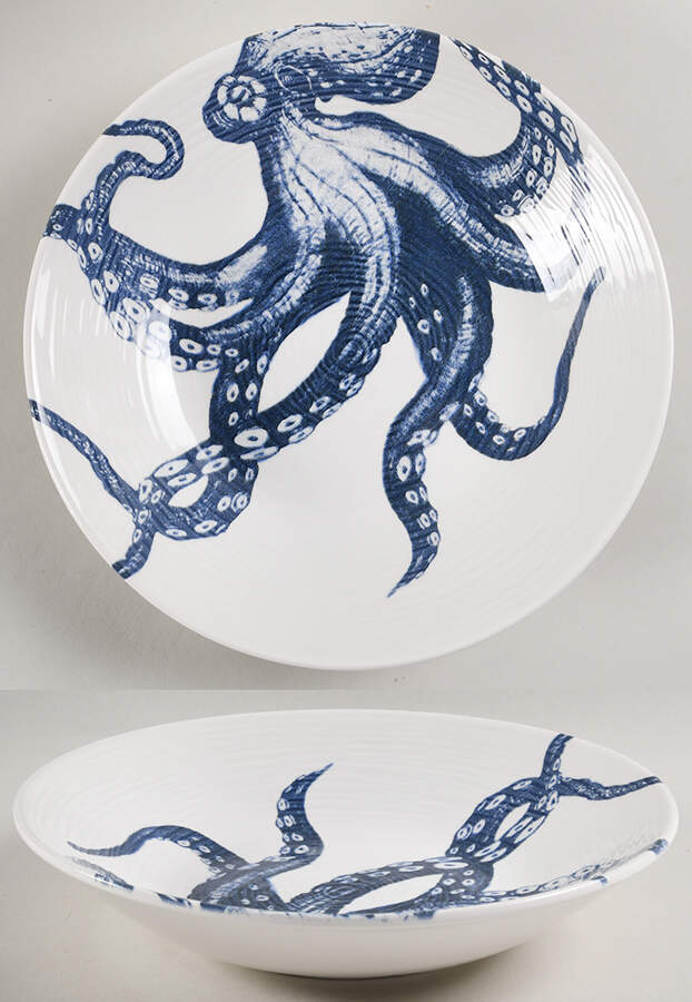 C0R15 9" Individual Pasta Bowl by Ceramicheitalia-1