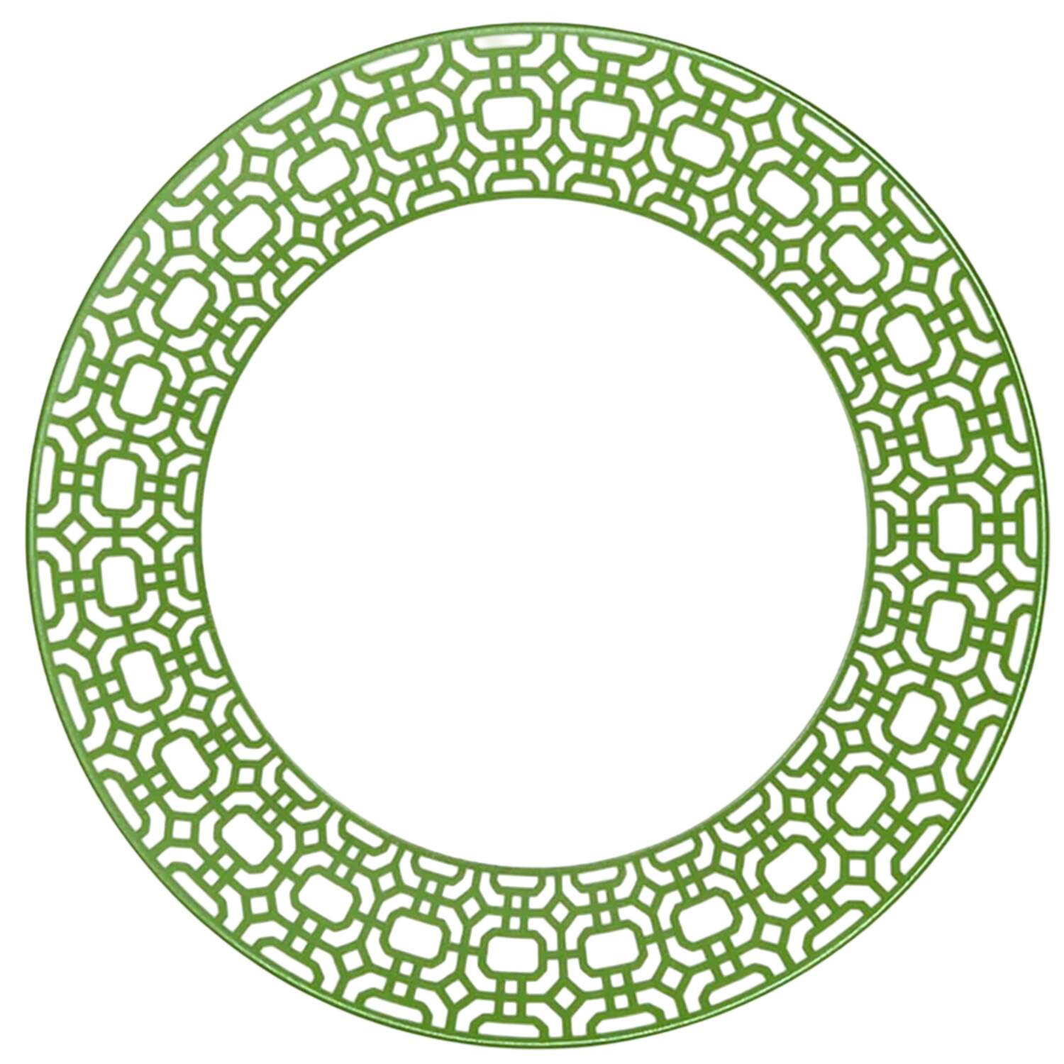 Newport Verde Green Salad Plate by Caskata-1