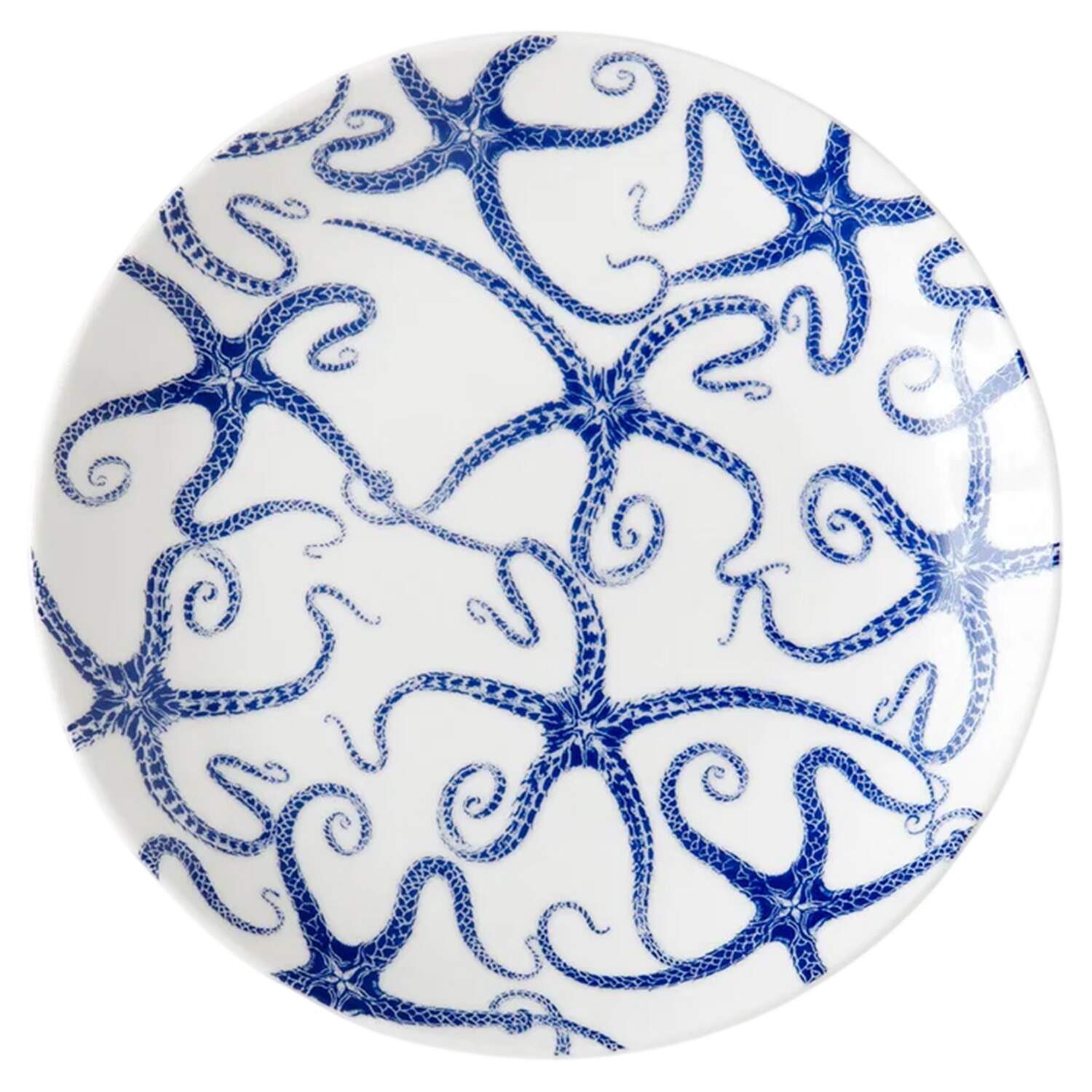 Starfish Blue Salad Plate by Caskata-1
