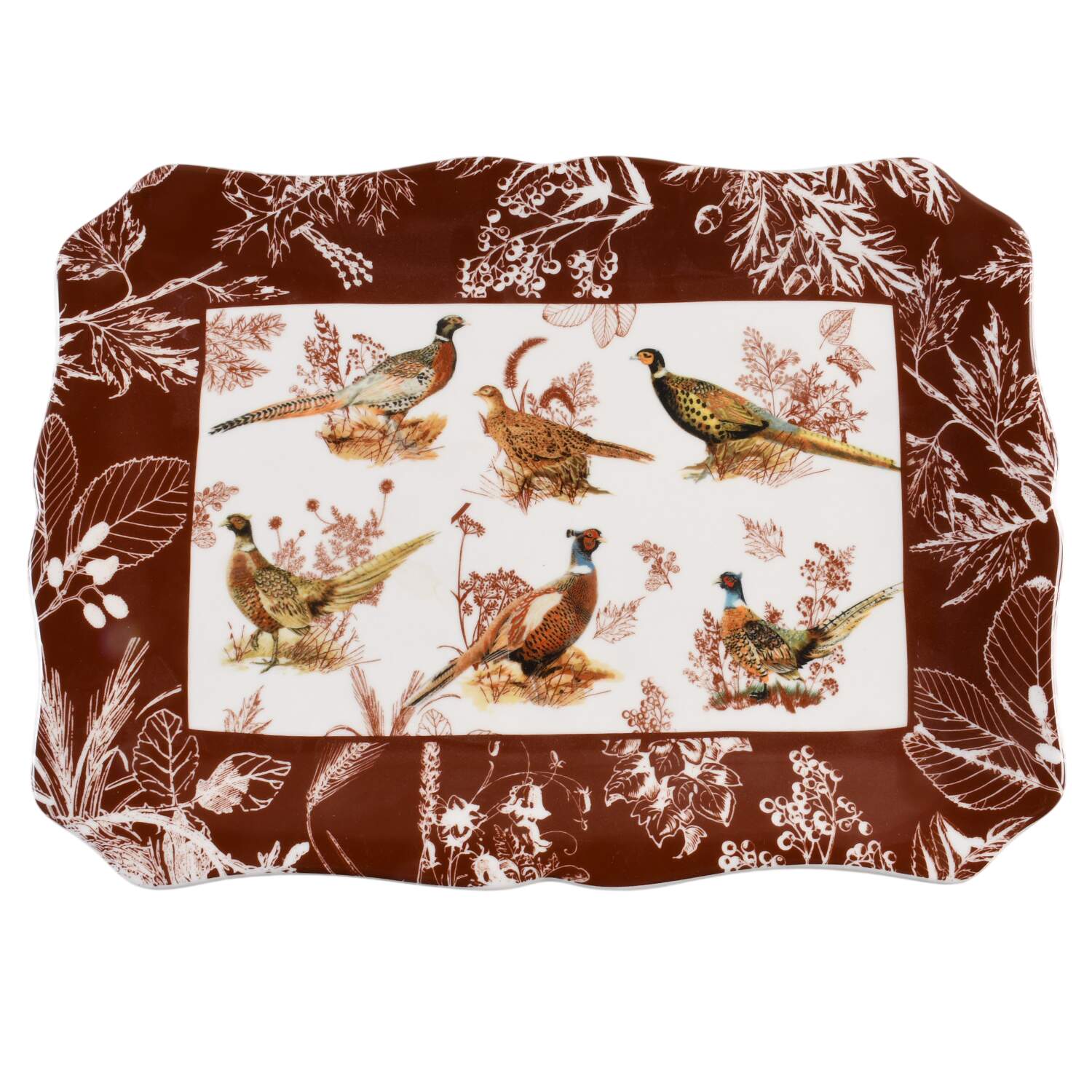 Pheasant Grove 14" Rectangular Serving Platter by Certified International-1