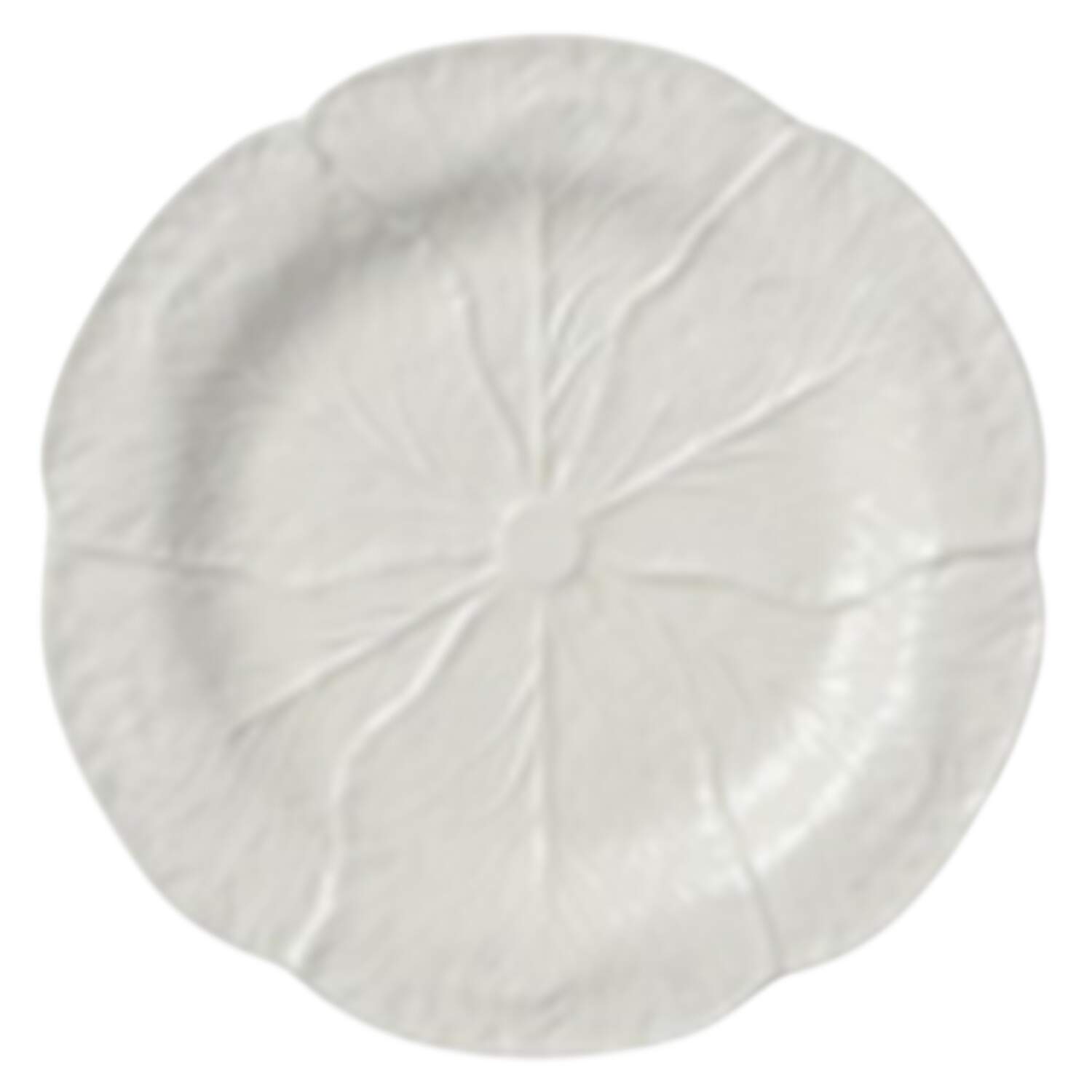 Le Jardin White Cabbage Canape Plate by Certified International-1