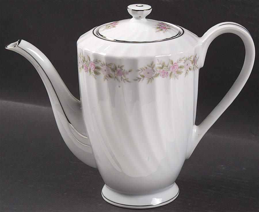 Teahouse Rose Coffee Pot & Lid by Dansico-1