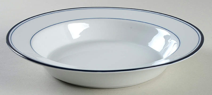 Allegro Blue (Portugal, Sri Lanka and Thailand) Rim Soup Bowl by Dansk-1