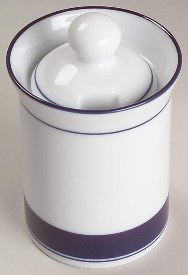 Allegro Blue (Portugal, Sri Lanka and Thailand) Sugar Bowl & Lid by Dansk-1