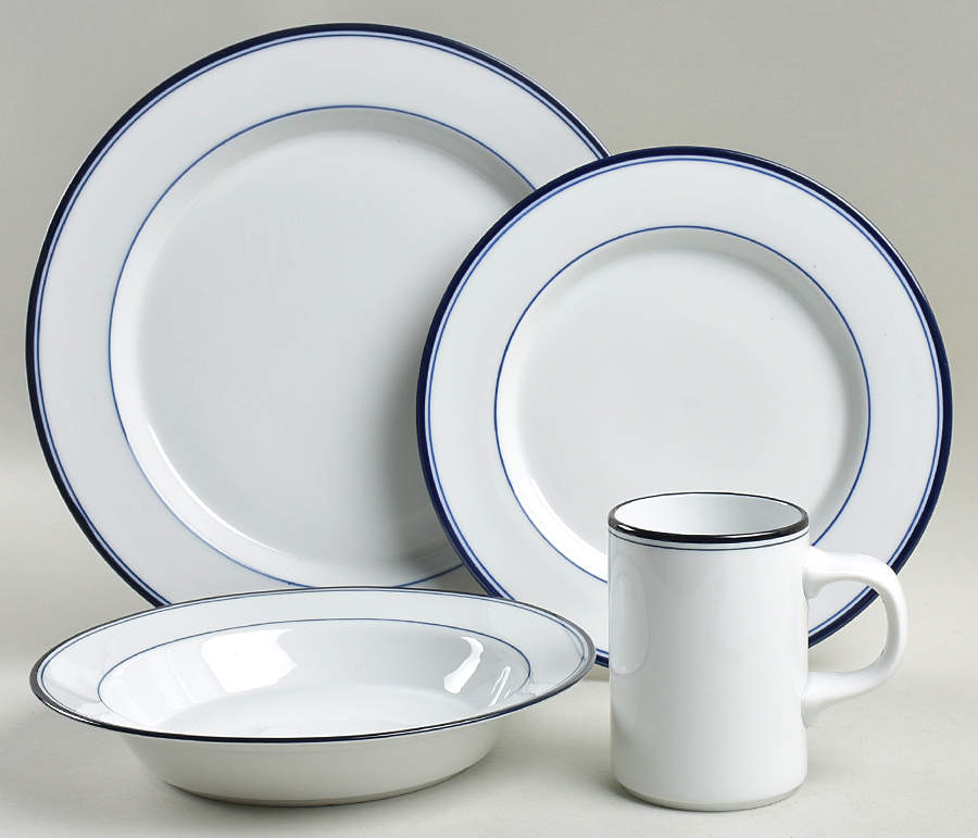 Allegro Blue (Portugal, Sri Lanka and Thailand) 4 Piece Place Setting by Dansk-1