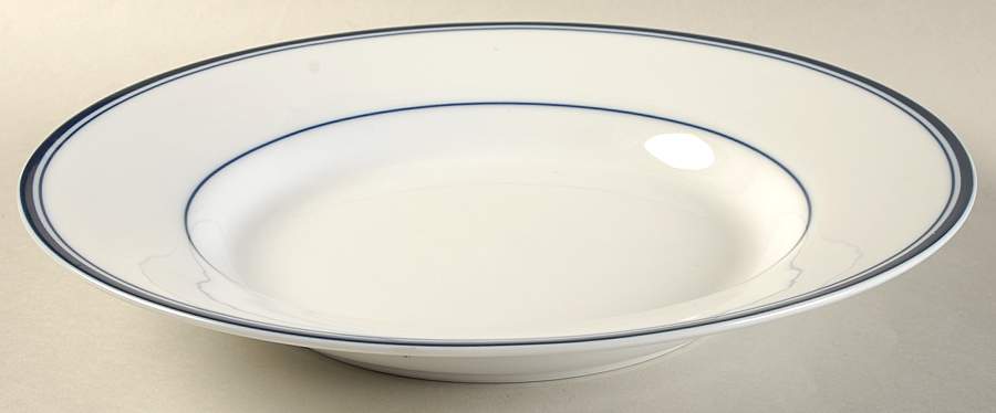 Allegro Blue (Portugal, Sri Lanka and Thailand) 12" Deep Round Platter by Dansk-1