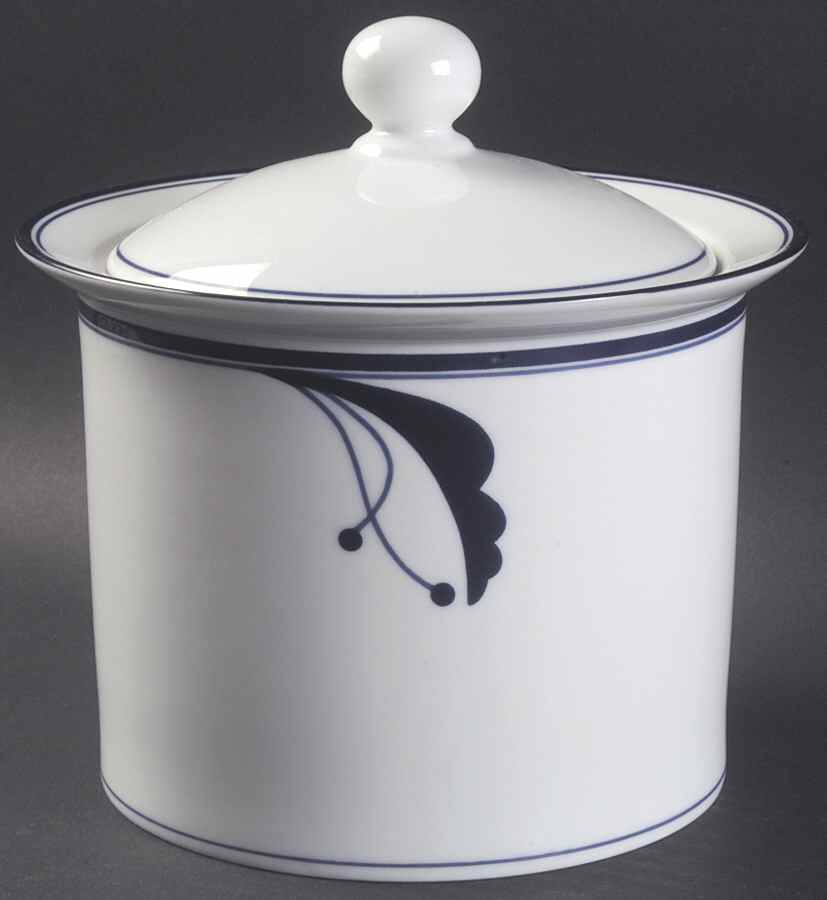 Bayberry Blue (Japan, Portugal) Medium Canister & Lid by Dansk-1