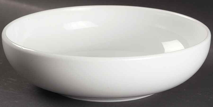 Bisserup White 8" Individual Pasta Bowl by Dansk-1