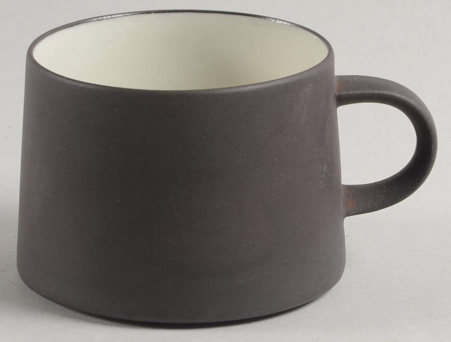 Flamestone Smooth Brown Flat Cup by Dansk-1