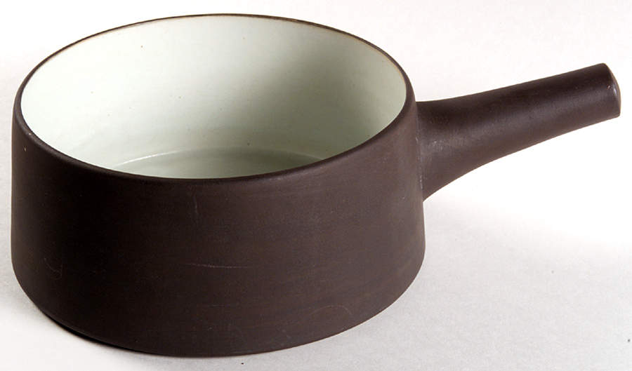 Flamestone Smooth Brown 1 Qt Round Casserole No Lid by Dansk-1