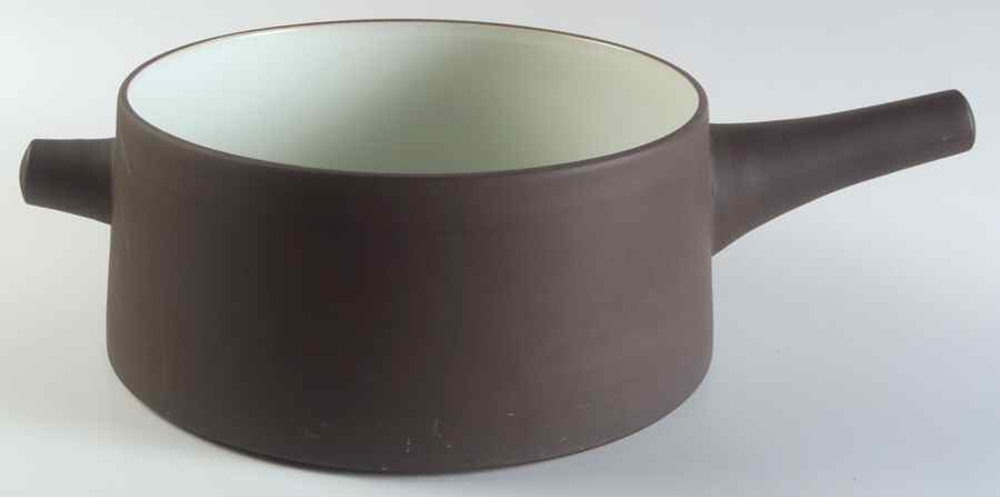 Flamestone Smooth Brown 4 Quart Round Casserole No Lid by Dansk-1