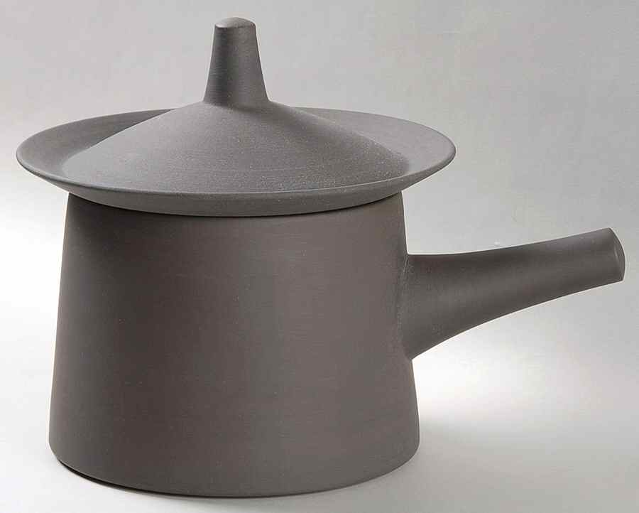 Flamestone Smooth Brown 1 Quart Saucepan & Lid by Dansk-1
