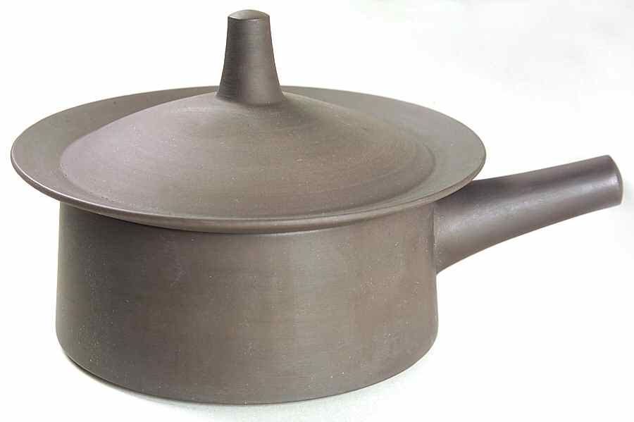 Flamestone Smooth Brown 1 Qt Round Covered Casserole by Dansk-1