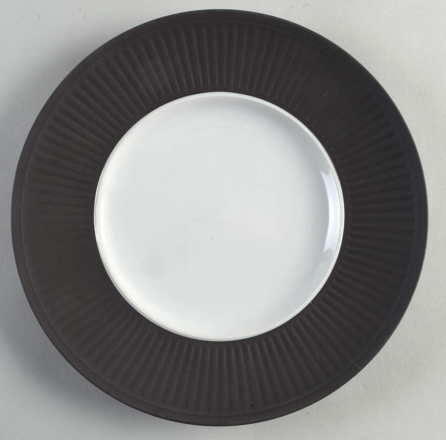 Flamestone Fluted Brown (Older) Luncheon Plate by Dansk-1