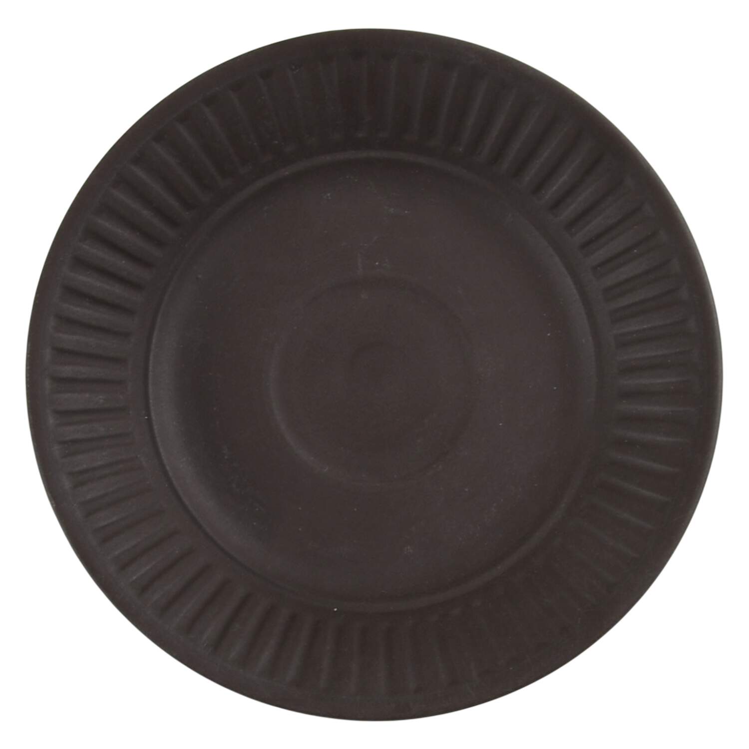 Flamestone Fluted Brown (Older) Saucer for Demitasse Cup by Dansk-1