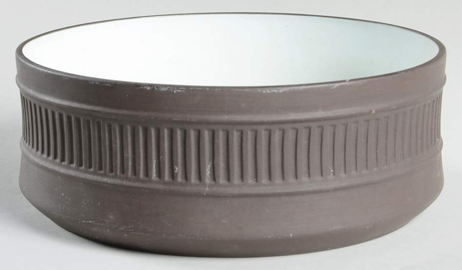 Flamestone Fluted Brown (Older) 2 Qt Round Covered Casserole No Lid by Dansk-1