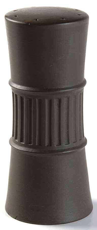 Flamestone Fluted Brown (Older) Salt Shaker by Dansk-1