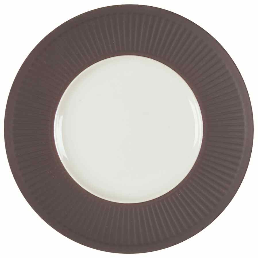 Flamestone Fluted Brown (Older) Luncheon Plate by Dansk-1