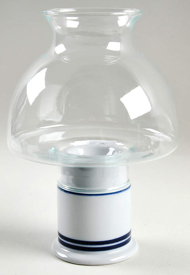 Fredriksborg Blue (Japan) Hurricane Lamp & Globe by Dansk-1