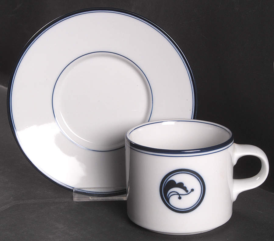 Juniper Flat Cup & Saucer Set by Dansk-1