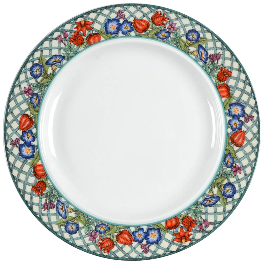 Nordic Garden-Lattice & Ribbon Dinner Plate by Dansk-1