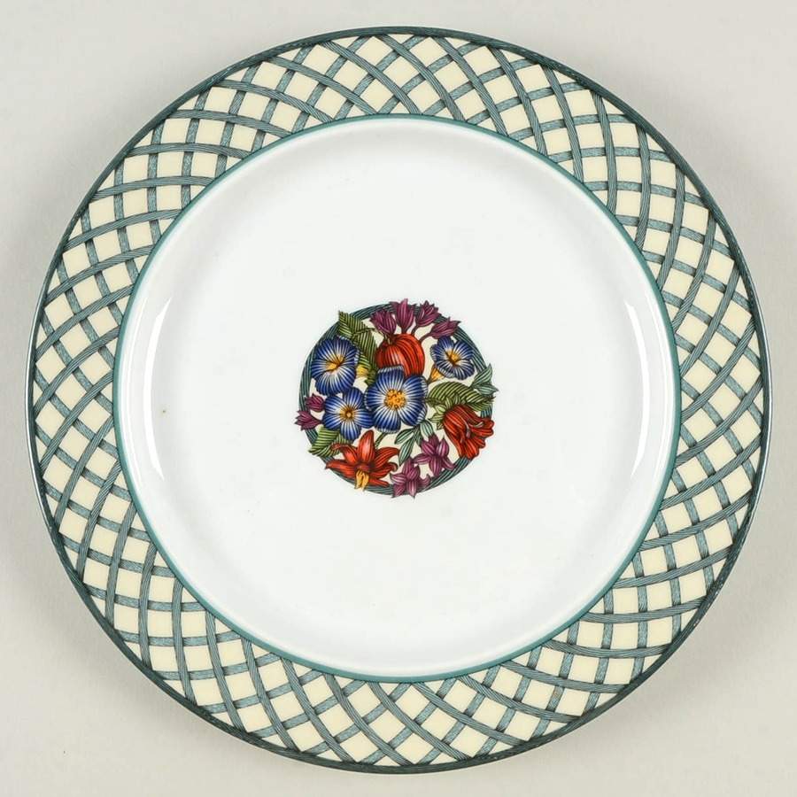 Nordic Garden-Lattice & Ribbon Salad Plate by Dansk-1