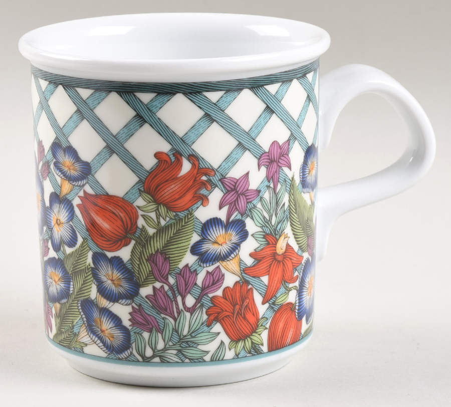 Nordic Garden-Lattice & Ribbon Mug by Dansk-1