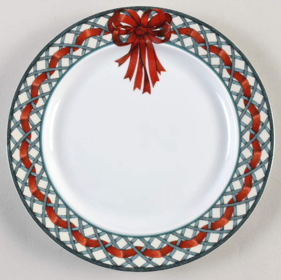Nordic Garden-Lattice & Ribbon Accent Salad Plate by Dansk-1