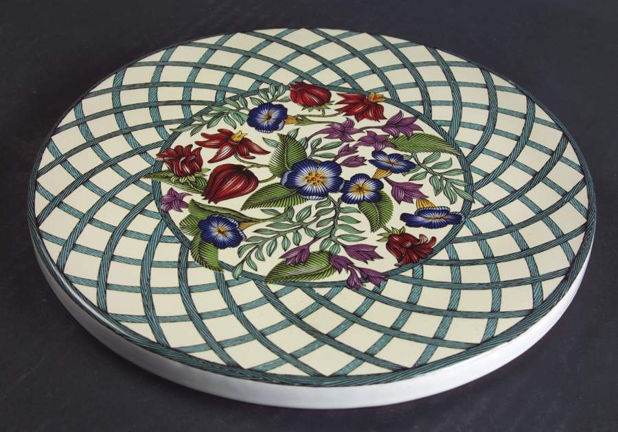 Nordic Garden-Lattice & Ribbon Trivet by Dansk-1