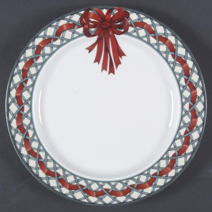 Nordic Garden-Lattice & Ribbon Accent Salad Plate by Dansk-1